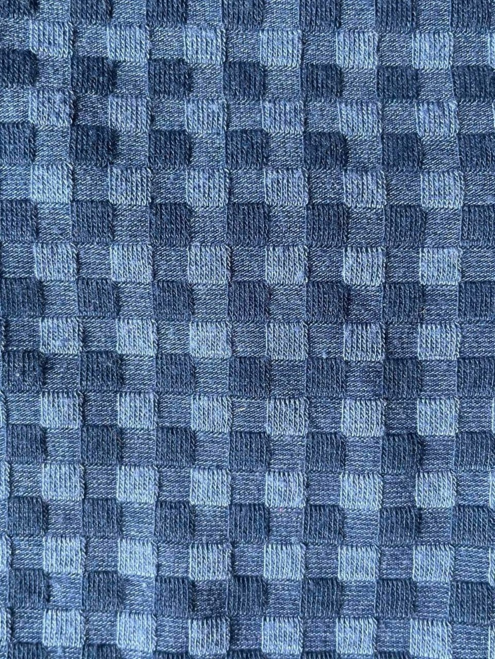 Urban Outfitters Blue Gingham Mini Dress – Textured Check Spaghetti Strap - Picture 2 of 6